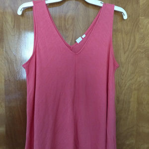 Pink Knit Sleeveless Gap Top